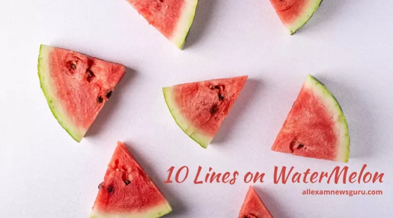 This is about: 10 lines on Watermelon