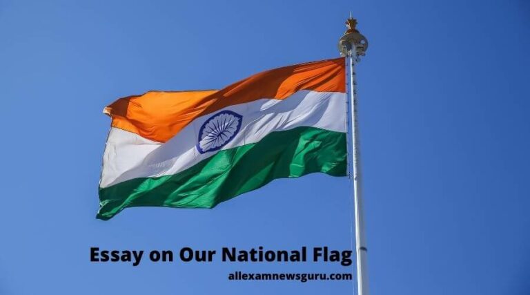 This shows: Essay on our National Flag