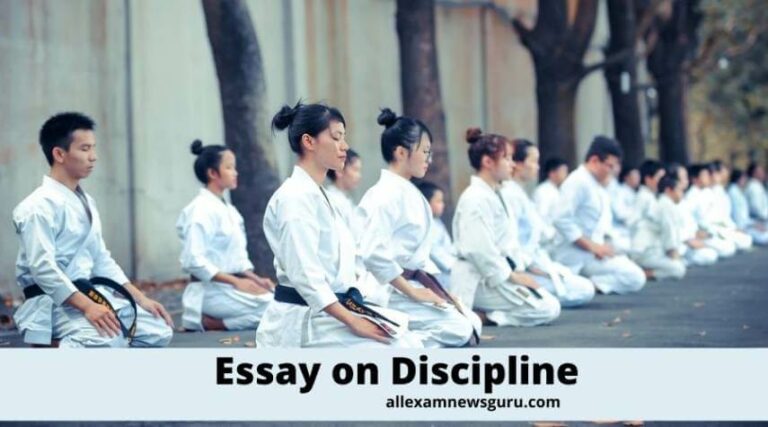 This shows: essay on discipline